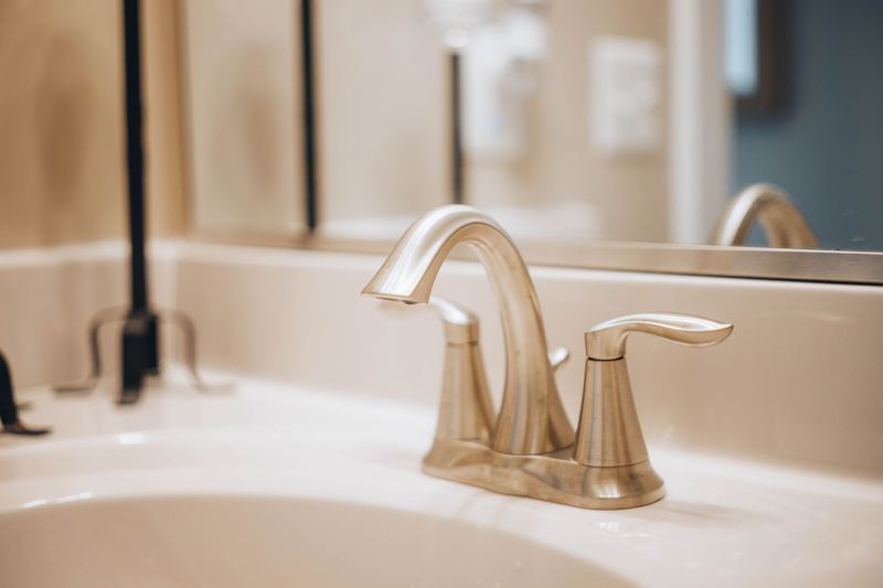 Professional plumber clearing a Calgary home's floor drain with specialized equipment