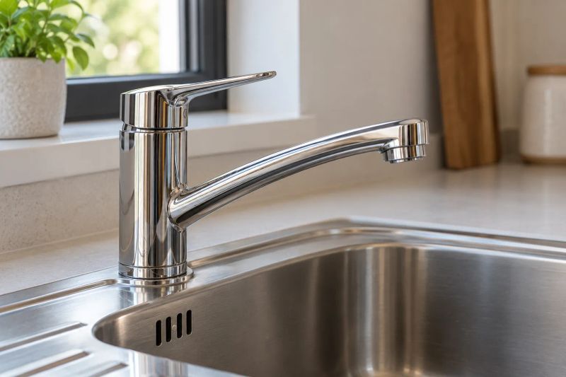 BPR Mechanical Ltd plumber repairing a kitchen sink in a Calgary home